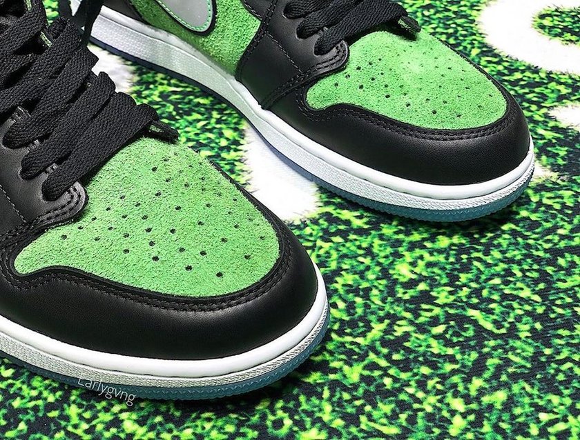 Air Jordan 1 Zoom Black Rage Green CK6637-002åå:registered:æ¥æ