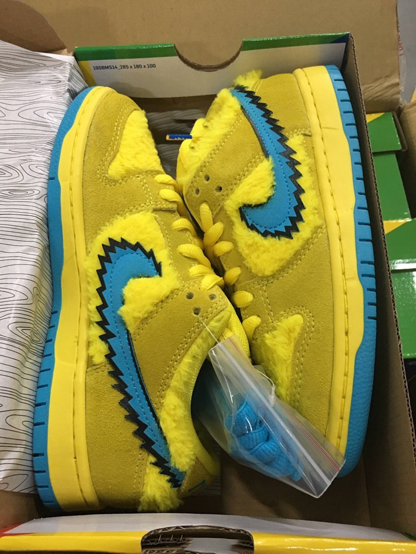 Grateful Dead Nike SB Dunk Low Yellow Bear CJ5378-700åå:registered:æ¥æå:registered:ä»·