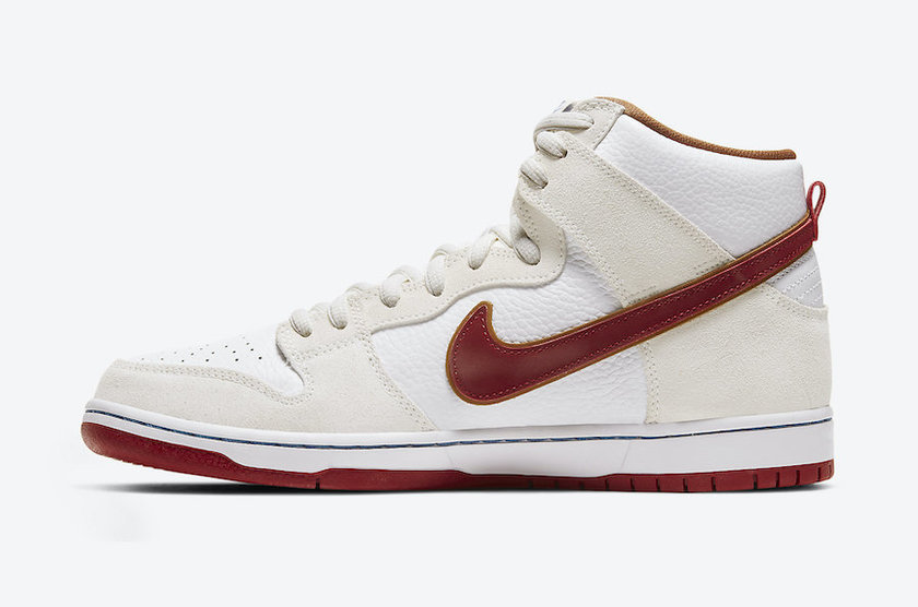 Nike SB Dunk High Sail Team Crimson CV9499-100åå:registered:æ¥æä»·æ ¼