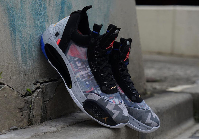 Air Jordan 34 Low Print CZ7746-008åå:registered:æ¥æ