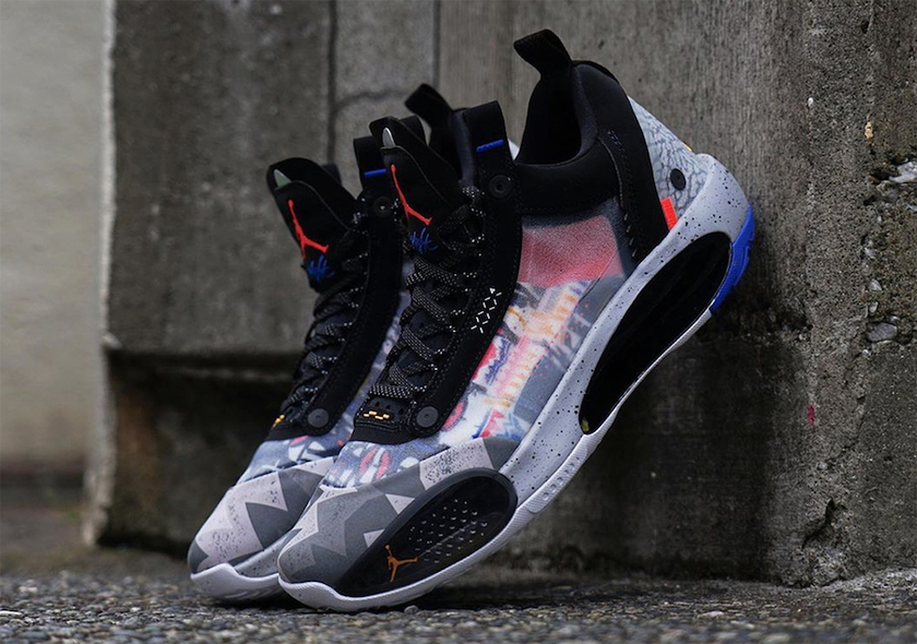 Air Jordan 34 Low Print CZ7746-008åå:registered:æ¥æ