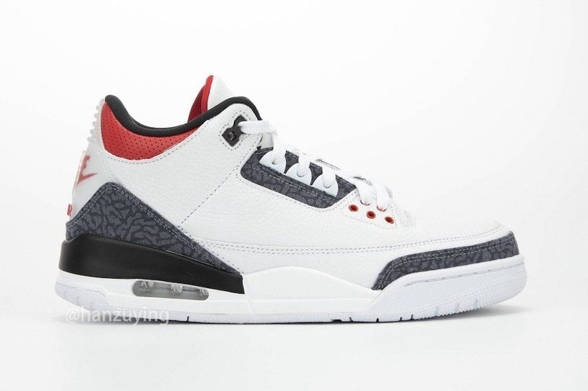 Fire Red Air Jordan 3 SE Denim CZ6431-100åå:registered:æ¥æ