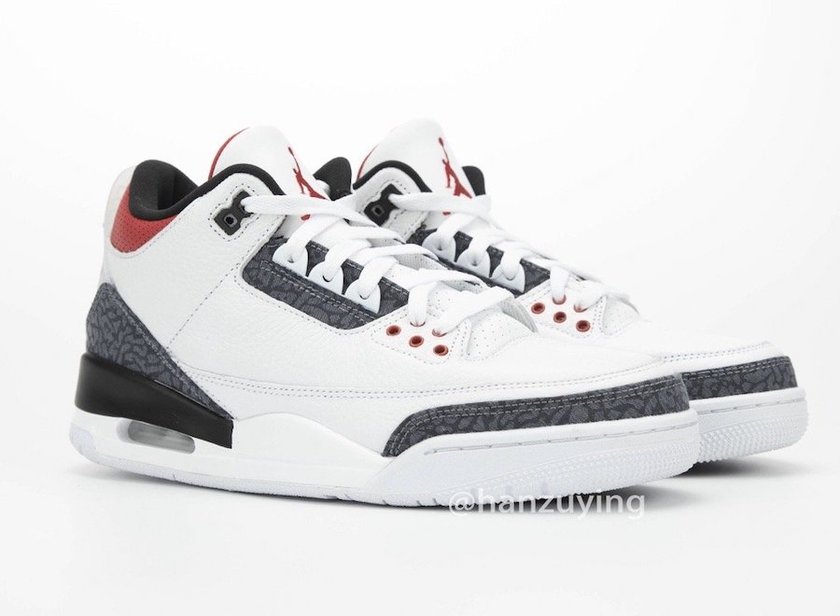 Fire Red Air Jordan 3 SE Denim CZ6431-100åå:registered:æ¥æ