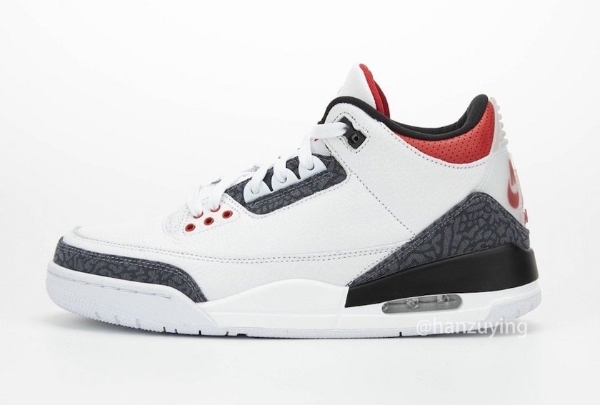 Fire Red Air Jordan 3 SE Denim CZ6431-100åå:registered:æ¥æ