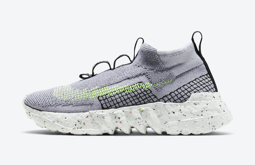 Nike Space Hippie 02 Gray Volt CQ3988-002åå:registered:æ¥æ1