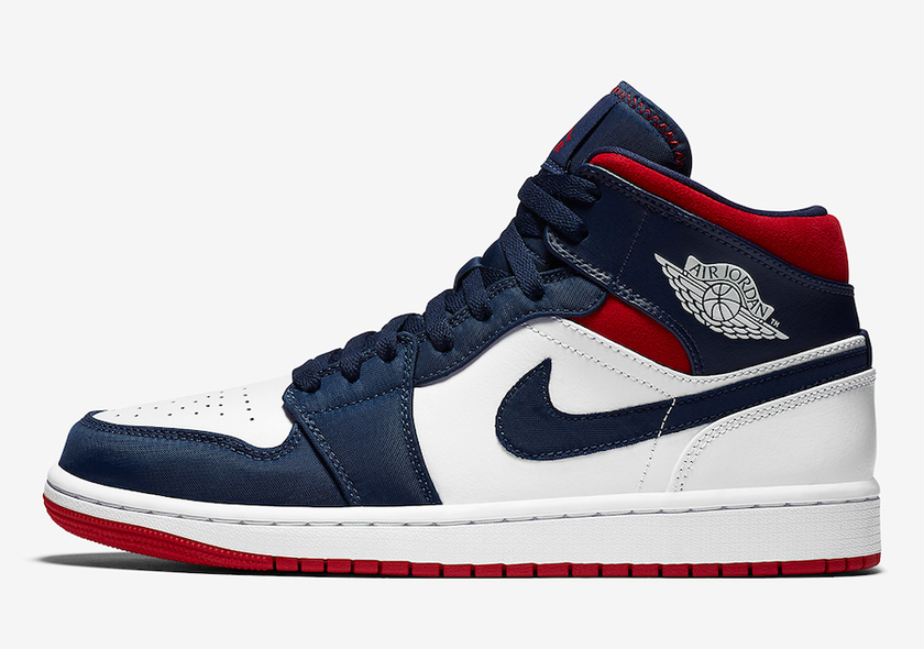 Air Jordan 1 Mid SE USA 852542-104åå:registered:æ¥æ