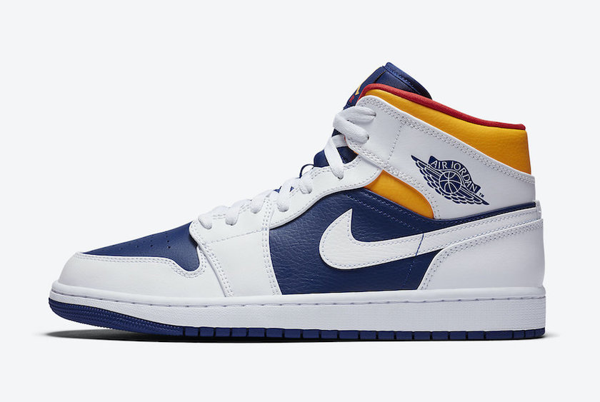 Air Jordan 1 Mid Royal Blue Laser Orange 554724-131 Release Date