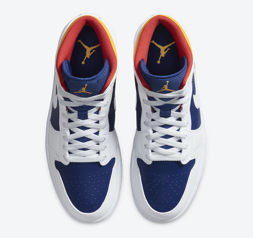 Air Jordan 1 Mid Royal Blue Laser Orange 554724-131 Release Date