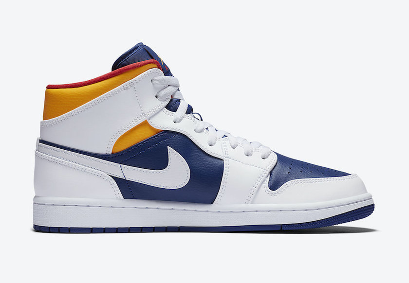 Air Jordan 1 Mid Royal Blue Laser Orange 554724-131 Release Date