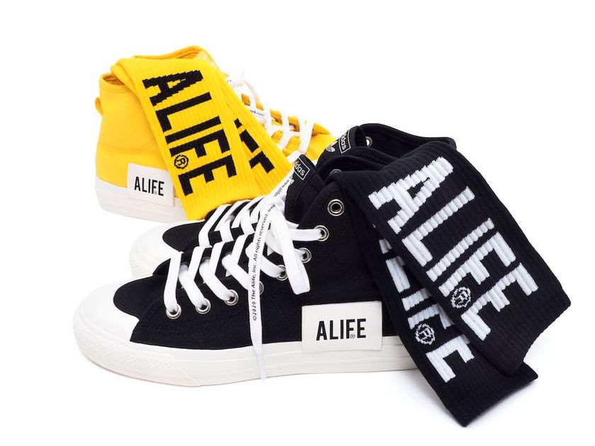 ALIFE adidas Nizza High Yellow Blackåå:registered:æ¥æ