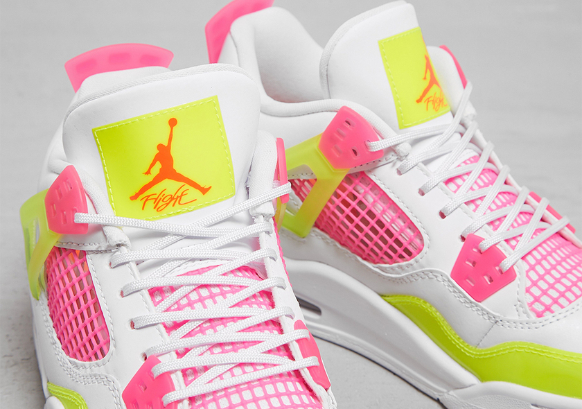 Air Jordan 4 GS Lemon Venom Pink Blast CV7808-100åå:registered:æ¥æ