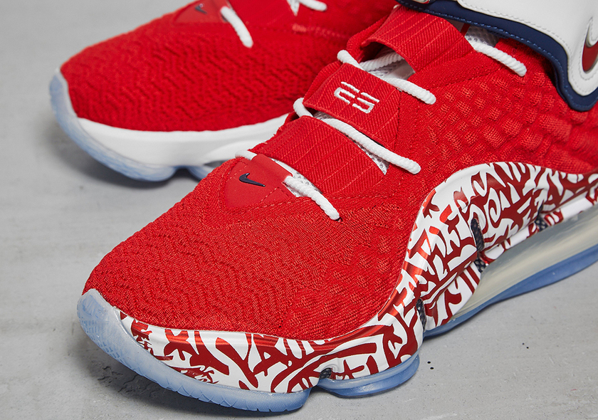 Nike LeBron 17 Graffiti Remix Redåå:registered:æ¥æ