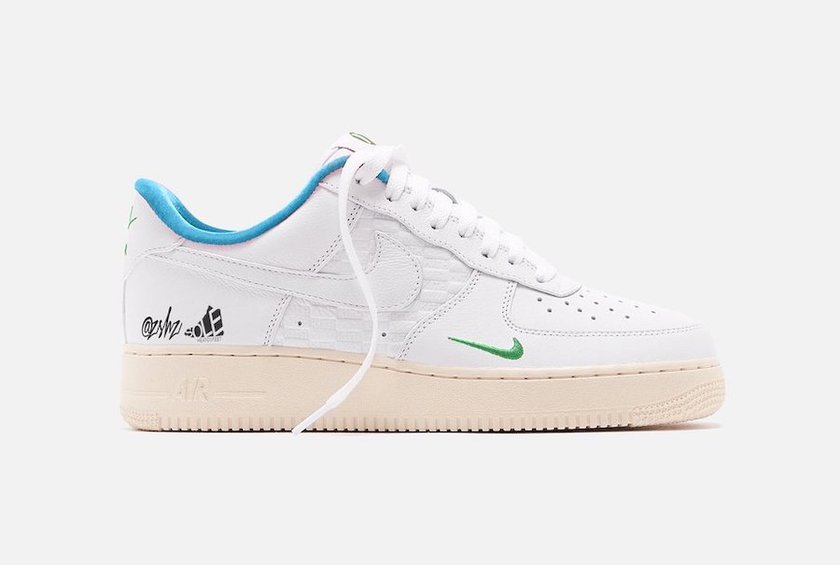 Kith Nike Air Force 1 Low White Blue Lagoon Aloe Verde White DC9555-100åå:registered:æ¥æ