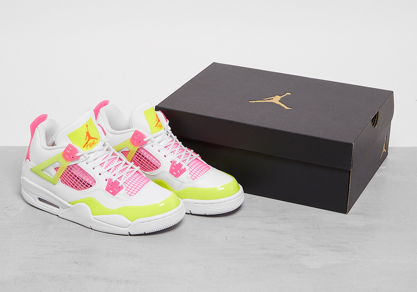 Air Jordan 4 GS Lemon Venom Pink Blast CV7808-100åå:registered:æ¥æ