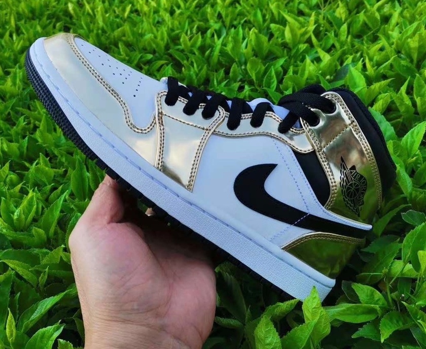 Air Jordan 1 Mid White Metallic Gold Release Date