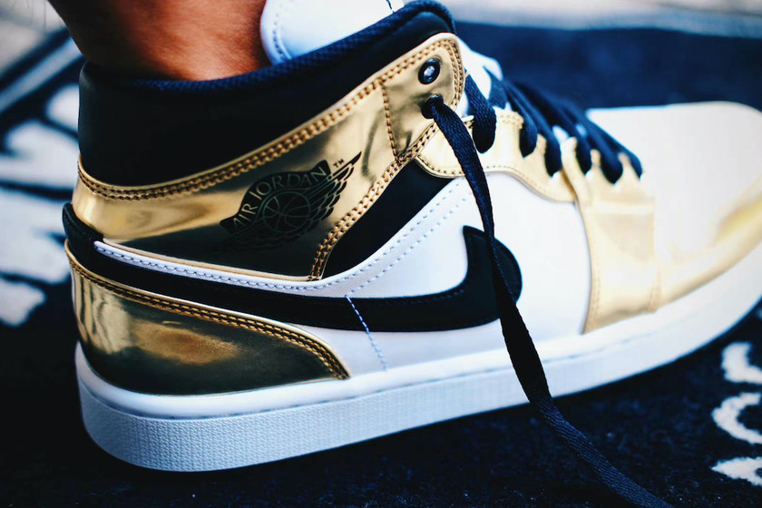 Air Jordan 1 Mid White Metallic Gold DC1419-700 Release Date