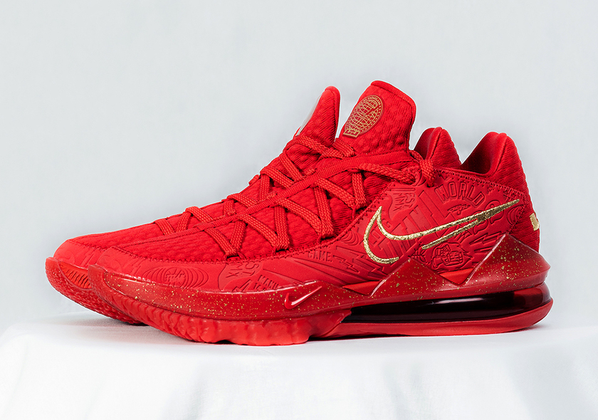 Titan Nike LeBron 17 Low Red CD5008-600 Release Date