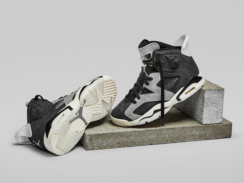 Air Jordan 6 WMNS Black Light Smoke Gray Sail Chrome CK6635-001åå:registered:æ¥æ