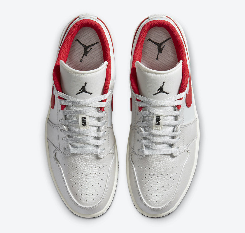 Air Jordan 1 Low White Red DA4668-001åå:registered:æ¥æ