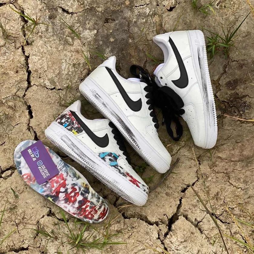 PEACEMINUSONE Nike Air Force 1 White Black DD3223-100åå:registered:æ¥æ