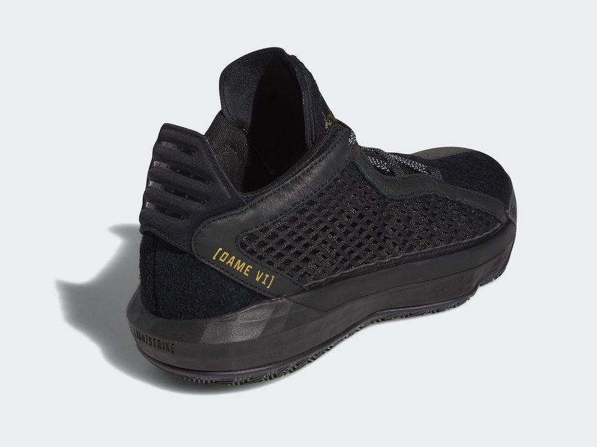 adidas Dame 6 Black Metallic Gold FV8627åå:registered:æ¥æ