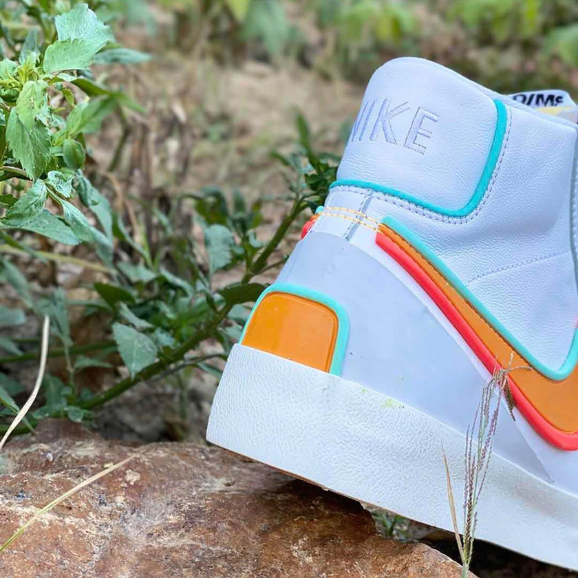 Nike Blazer Mid 77 DMSX White Kumquat Aurora Green Bright Crimsonåå:registered:æ¥æ