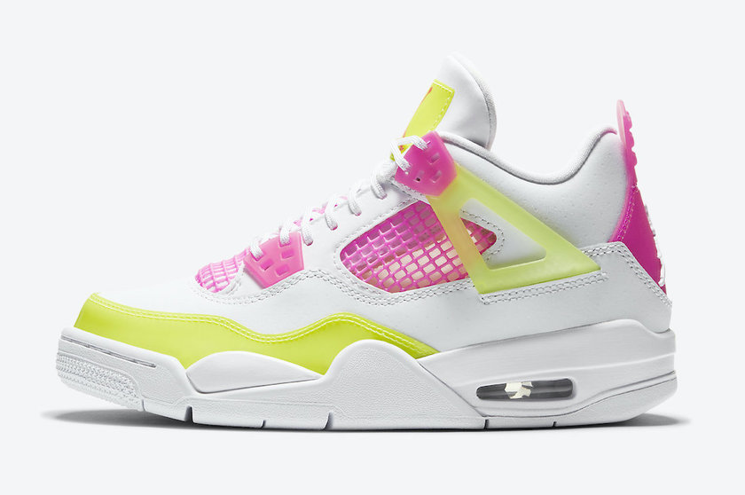 Air Jordan 4 GS Lemon Venom Pink Blast CV7808-100åå:registered:æ¥æä»·æ ¼