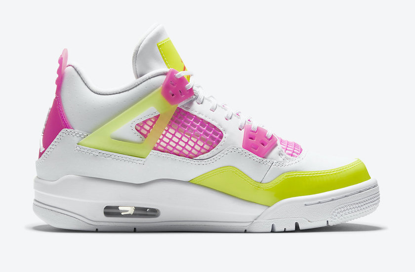 Air Jordan 4 GS Lemon Venom Pink Blast CV7808-100åå:registered:æ¥æä»·æ ¼
