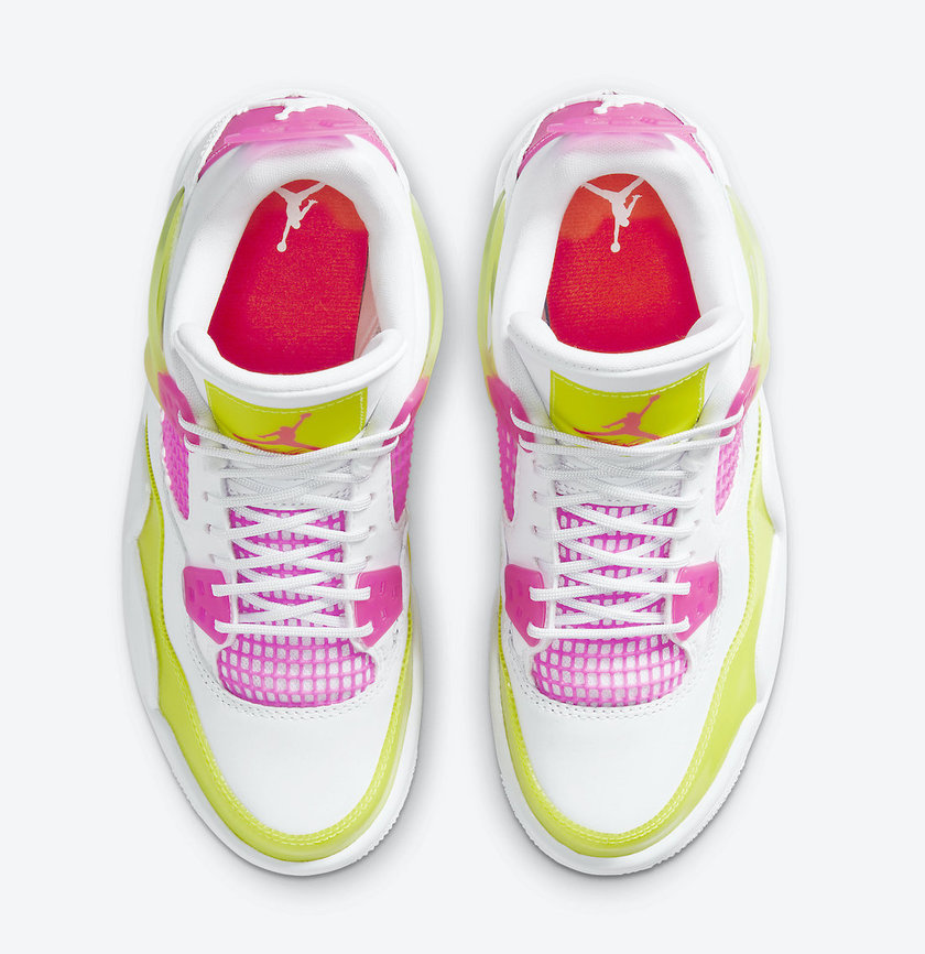 Air Jordan 4 GS Lemon Venom Pink Blast CV7808-100åå:registered:æ¥æä»·æ ¼