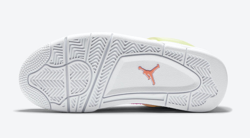 Air Jordan 4 GS Lemon Venom Pink Blast CV7808-100åå:registered:æ¥æä»·æ ¼