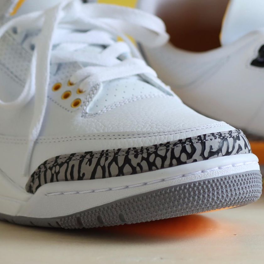 AJ3,Air Jordan 3,CK9246-108,发售  喜欢最好趁早买！湖人 Air Jordan 3 下周发售！