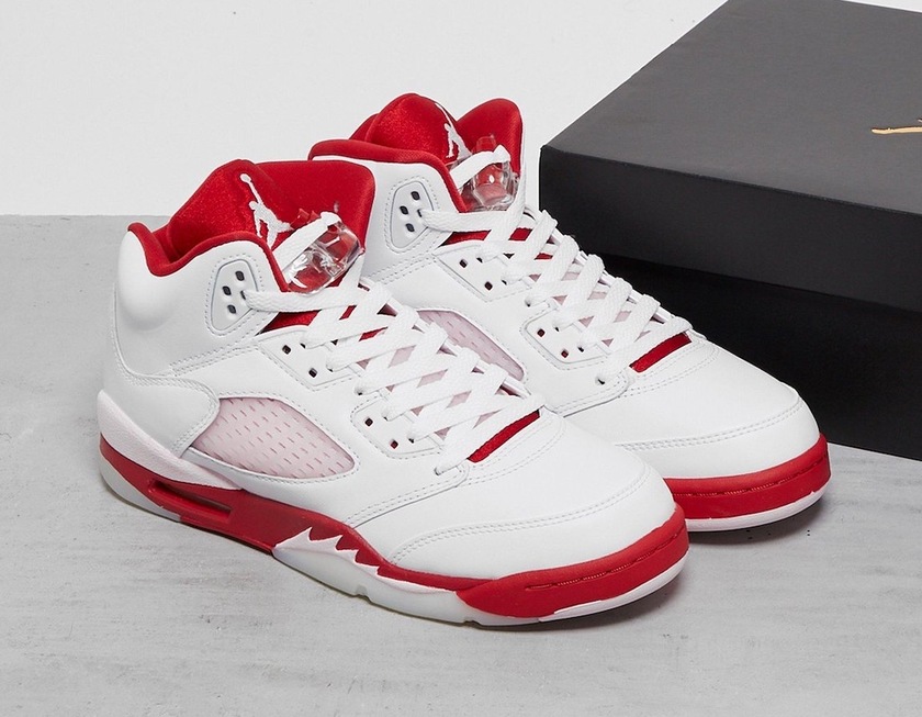 Air Jordan 5 GS White Pink Foam Gym Red 440892-106 Release Date