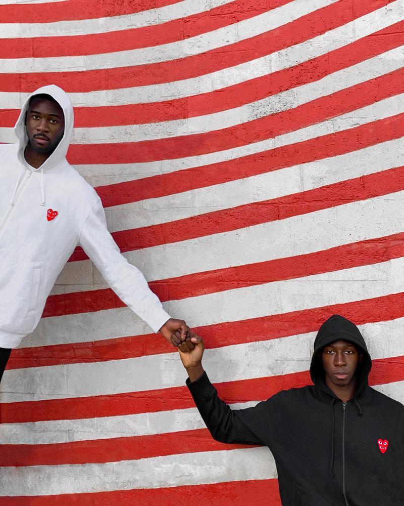 COMME des GARÃONS PLAY å
¨æ°å¥æ³¨ç³»åãFAMILY GUYSãæ£å¼ç¼ä½