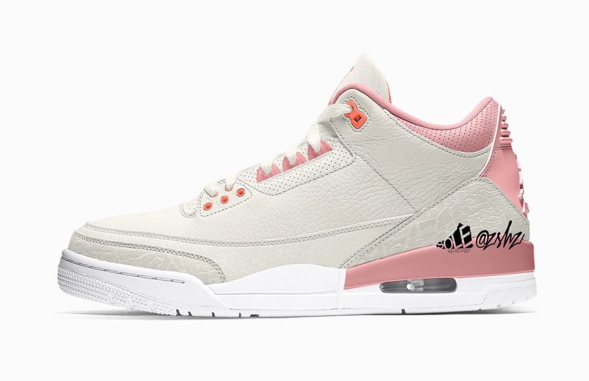 Air Jordan 3 WMNS Sail Rust Pink White Crimson CK9246-116åå:registered:æ¥æ