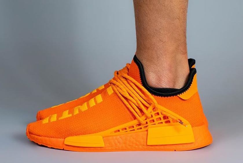 Pharrell adidas NMD Hu Orange GY0095 Release Date