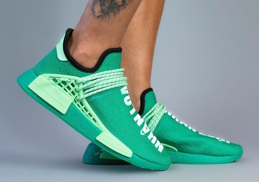 Pharrell adidas NMD Hu Green GY0089 Release Date
