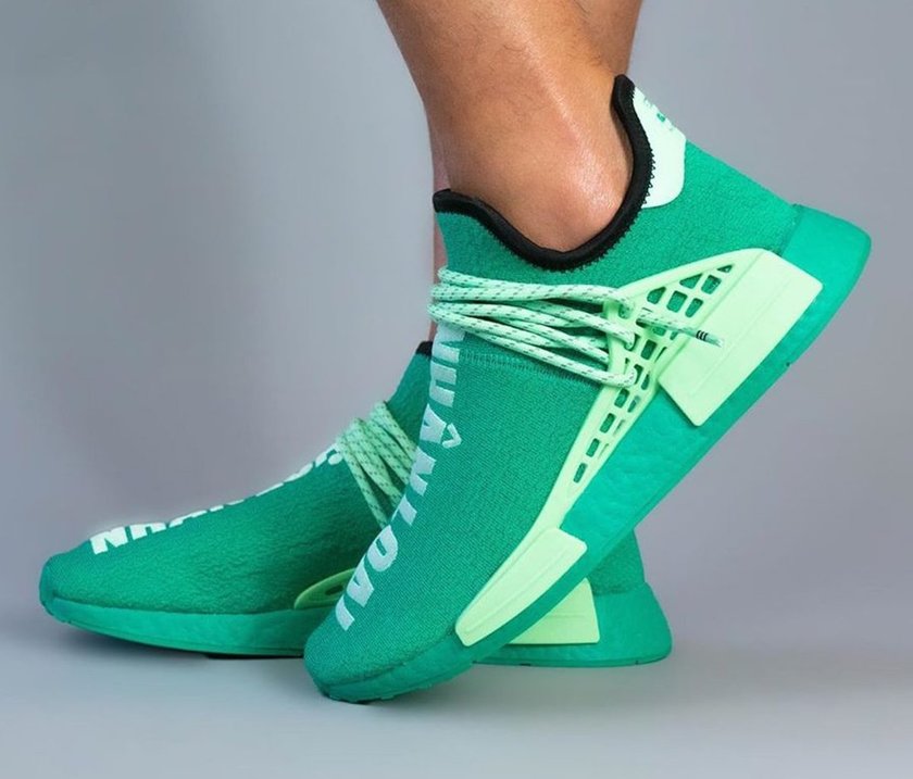 Pharrell adidas NMD Hu Green GY0089 Release Date