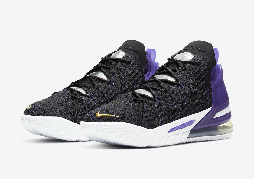 Nike LeBron 18 Lakers Court Purple CQ9283-004åå:registered:æ¥æ