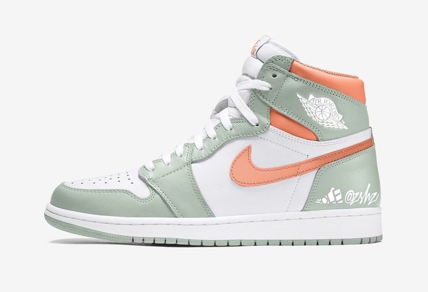 Air Jordan 1 Seafoam Healing Orange White CD0461-002åå:registered:æ¥æ