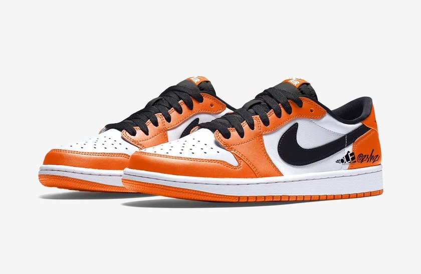Air Jordan 1 Low Orange White Black CZ0790-801åå:registered:æ¥æ