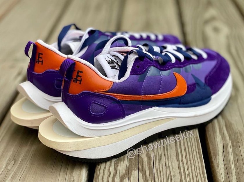 Sacai Nike VaporWaffle Dark Iris Campfire Orangeåå:registered:æ¥æ