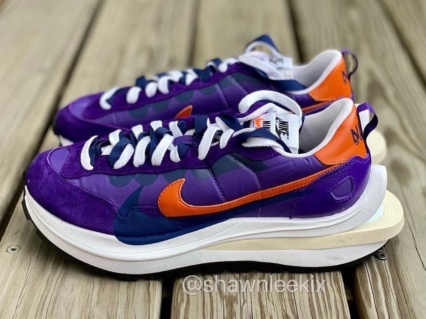 Sacai Nike VaporWaffle Dark Iris Campfire Orangeåå:registered:æ¥æ