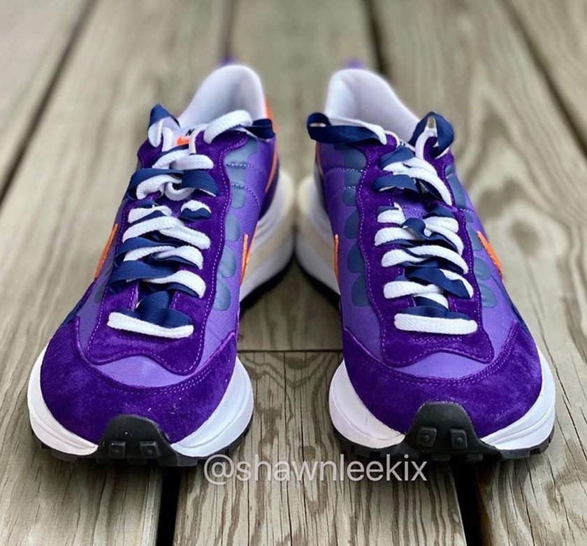 Sacai Nike VaporWaffle Dark Iris Campfire Orangeåå:registered:æ¥æ