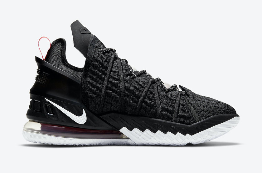 Nike LeBron 18 Black University Red White CQ9283-001åå:registered:æ¥æ