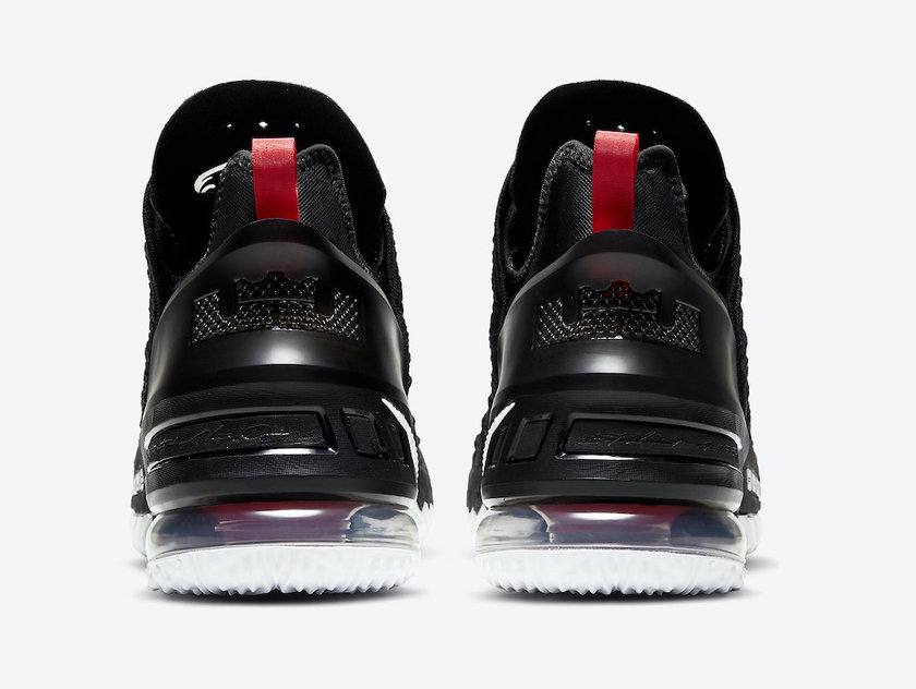 Nike LeBron 18 Black University Red White CQ9283-001åå:registered:æ¥æ