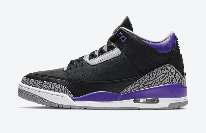 Air Jordan 3 Black Court Purple CT8532-050 Release Date