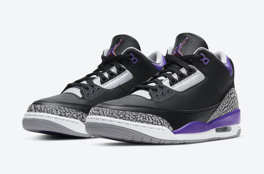 Air Jordan 3 Black Court Purple CT8532-050 Release Date