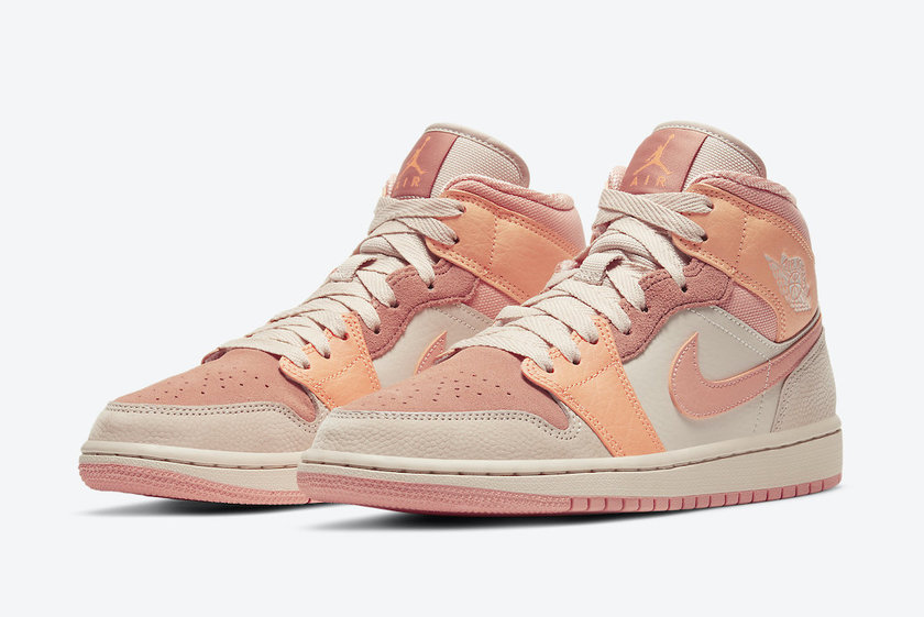 Air Jordan 1 Mid Atomic Orange Terra Blush DH4270-800åå:registered:æ¥æ