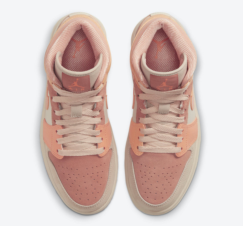 Air Jordan 1 Mid Atomic Orange Terra Blush DH4270-800åå:registered:æ¥æ