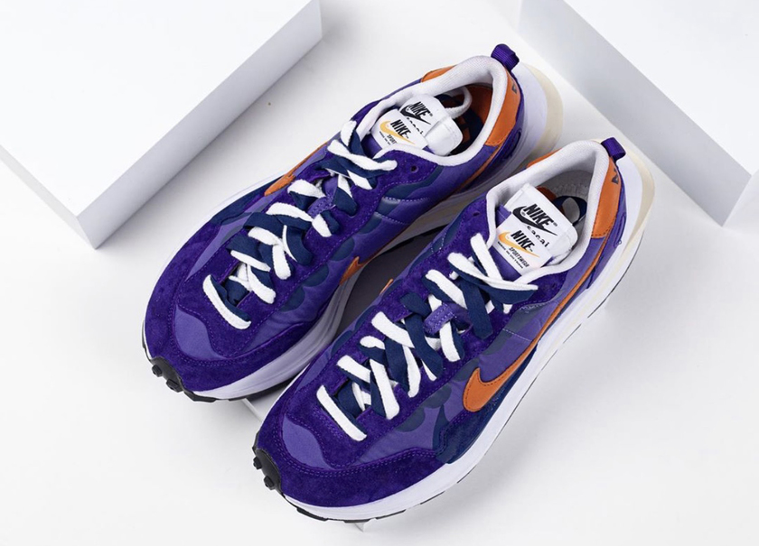 Sacai Nike VaporWaffle Dark Iris Campfire Orangeåå:registered:æ¥æ
